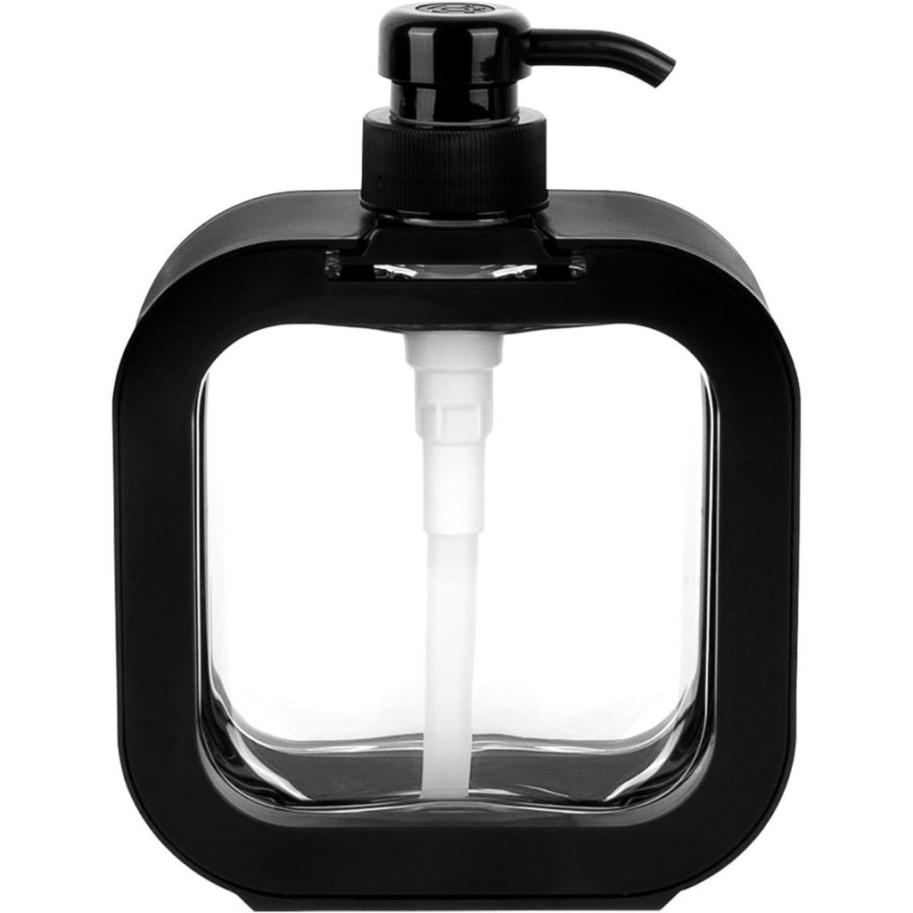 Saboneteira p/Sabonete Liquido 300ml Loção, Creme Preto