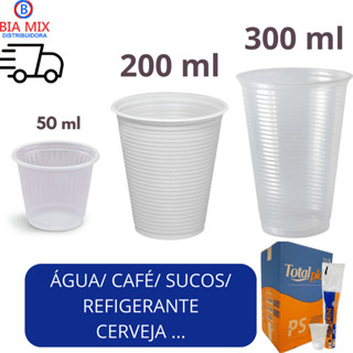 Copo Plástico Descartável Econômico Água Refrigerante Atacado Barato Copo Café Água Suco Refrigerante Resistente em Oferta na Shopee