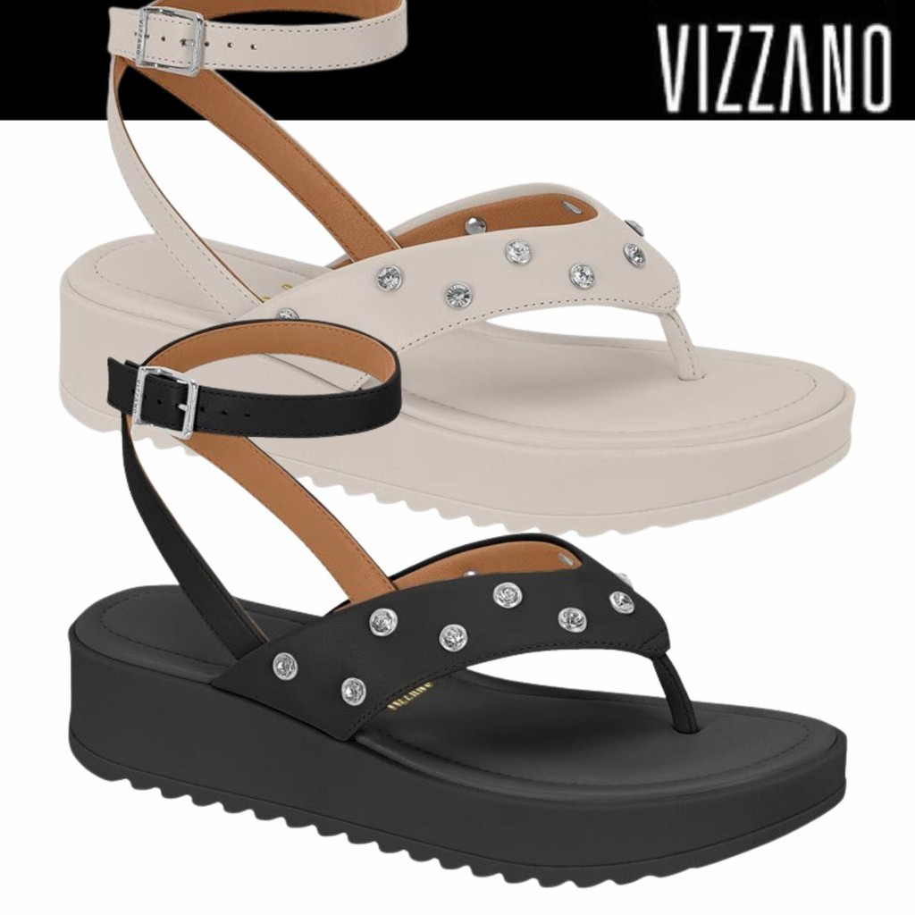 Sandália Feminina Vizzano Tratorada Plataforma Dedo Tornozelo em Oferta na Shopee