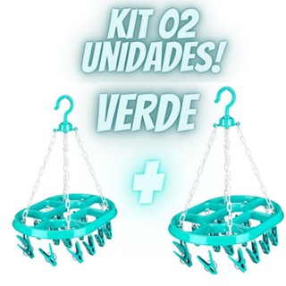 KIT C/02 Varal para Calcinhas, Meias, Cuecas, Roupa intima, 16 prendedores cada em Oferta na Shopee