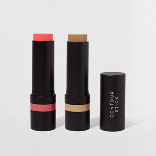 Kit Blush em Bastão Rosa Claro + Contorno em Bastão Marrom Claro Océane Edition (2 Produto...
