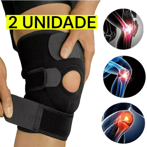Joelheira de compressão ortopedica ajustavel esportes volei neoprene