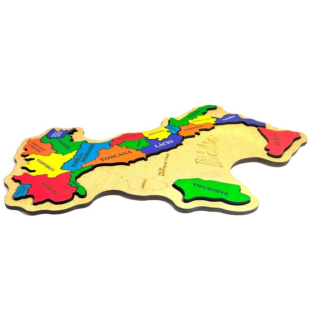 Mapa da Itália Quebra-Cabeça Educativo — imagem 2 de 2