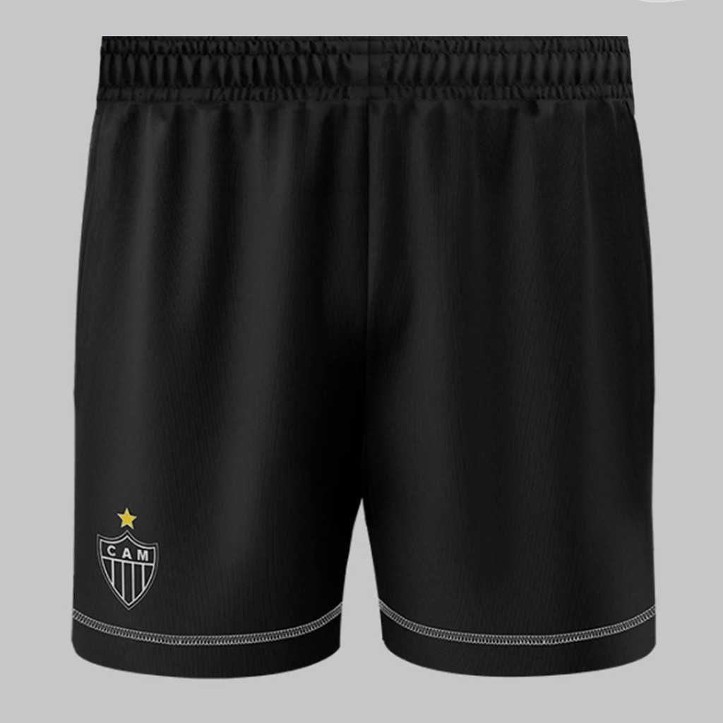 Bermuda Atlético Mineiro Taça Infantil Preta - Men Clothes