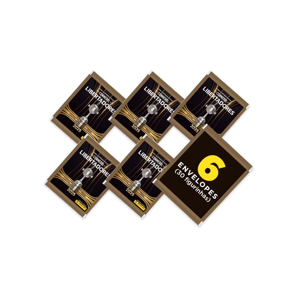 Libertadores 2025 - Contém 6 Envelopes (30 Figurinhas) em Oferta na Shopee