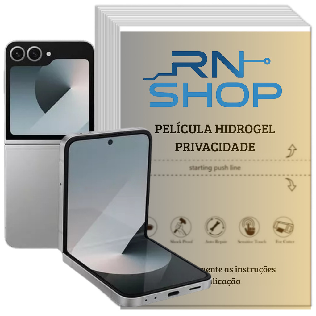 Película Hidrogel Privacidade Fosca Para Samsung Galaxy Z Flip 6 5 2 3 4 Wflip 2