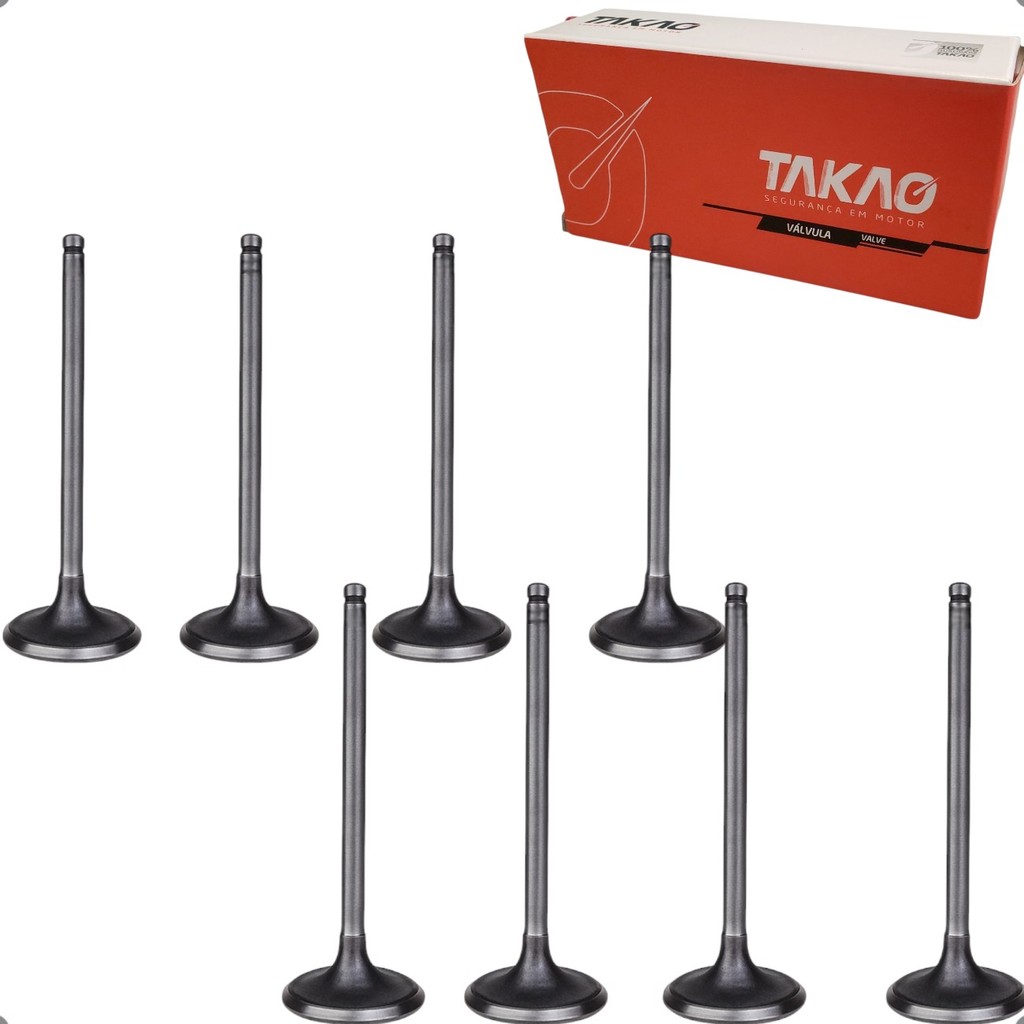 Kit Valvulas De Admissão e Escape Clio Kangoo Twingo 1.0 8v D7D 2000 a 2008