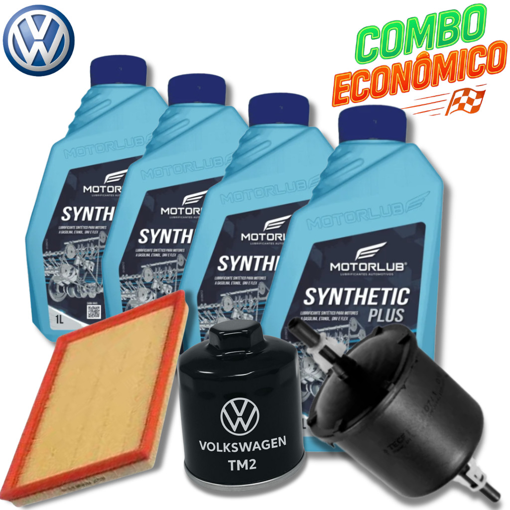KIT TROCA DE ÓLEO VW 5W40 + FILTROS ( FOX 1.0 8V 2008 > 2015)