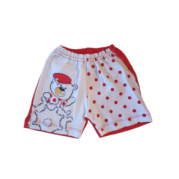 Short Bebe Feminino Petutinha Vermelho P AO GG