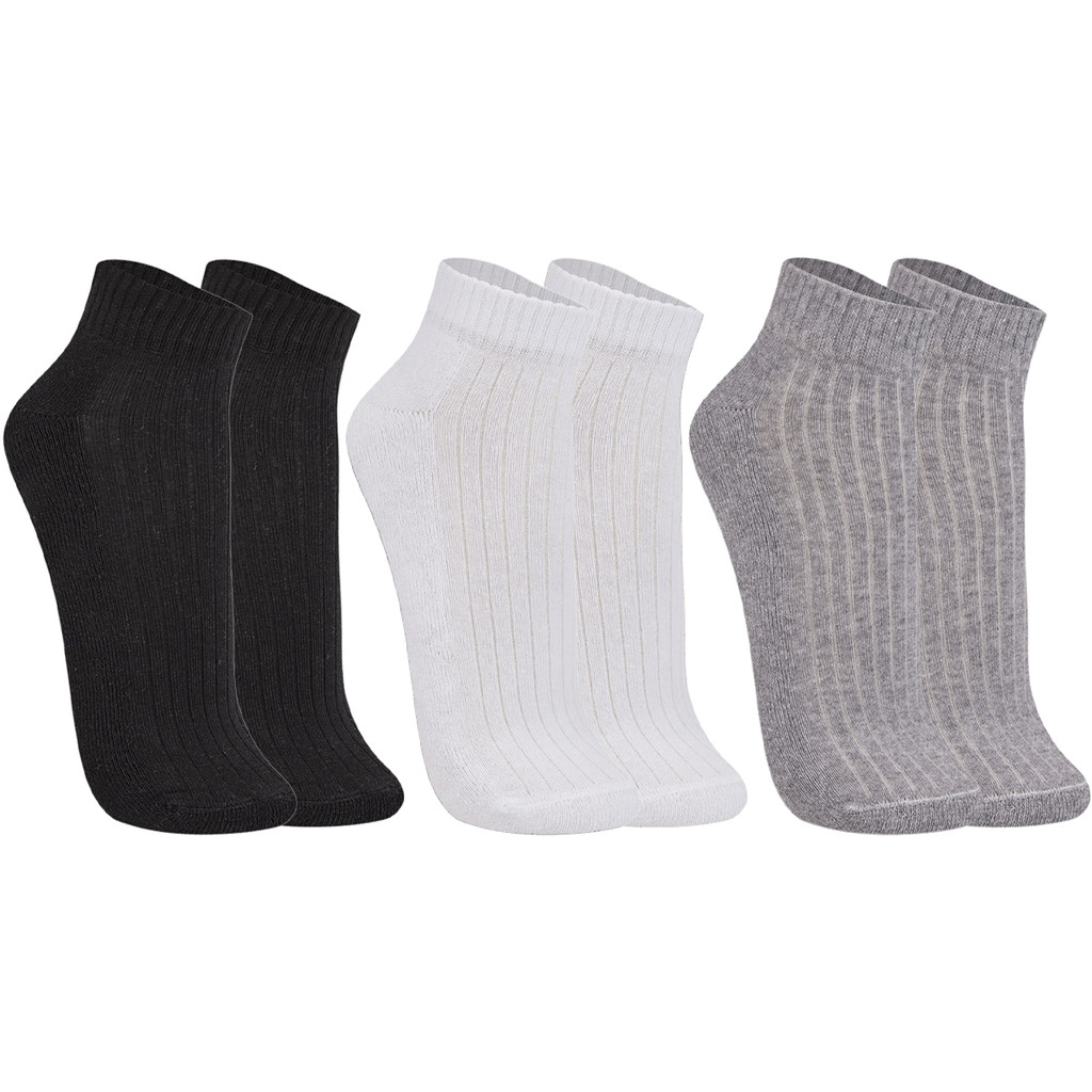 Kit Com 3 Pares de Meias Cano Curto Algodão Confortável Trifil - Women Clothes