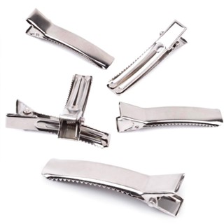 Bico de Pato Prata Reforçado 3,5cm 2 Garras Para Laços Cabelo - 200 Unidades em Oferta na Shopee