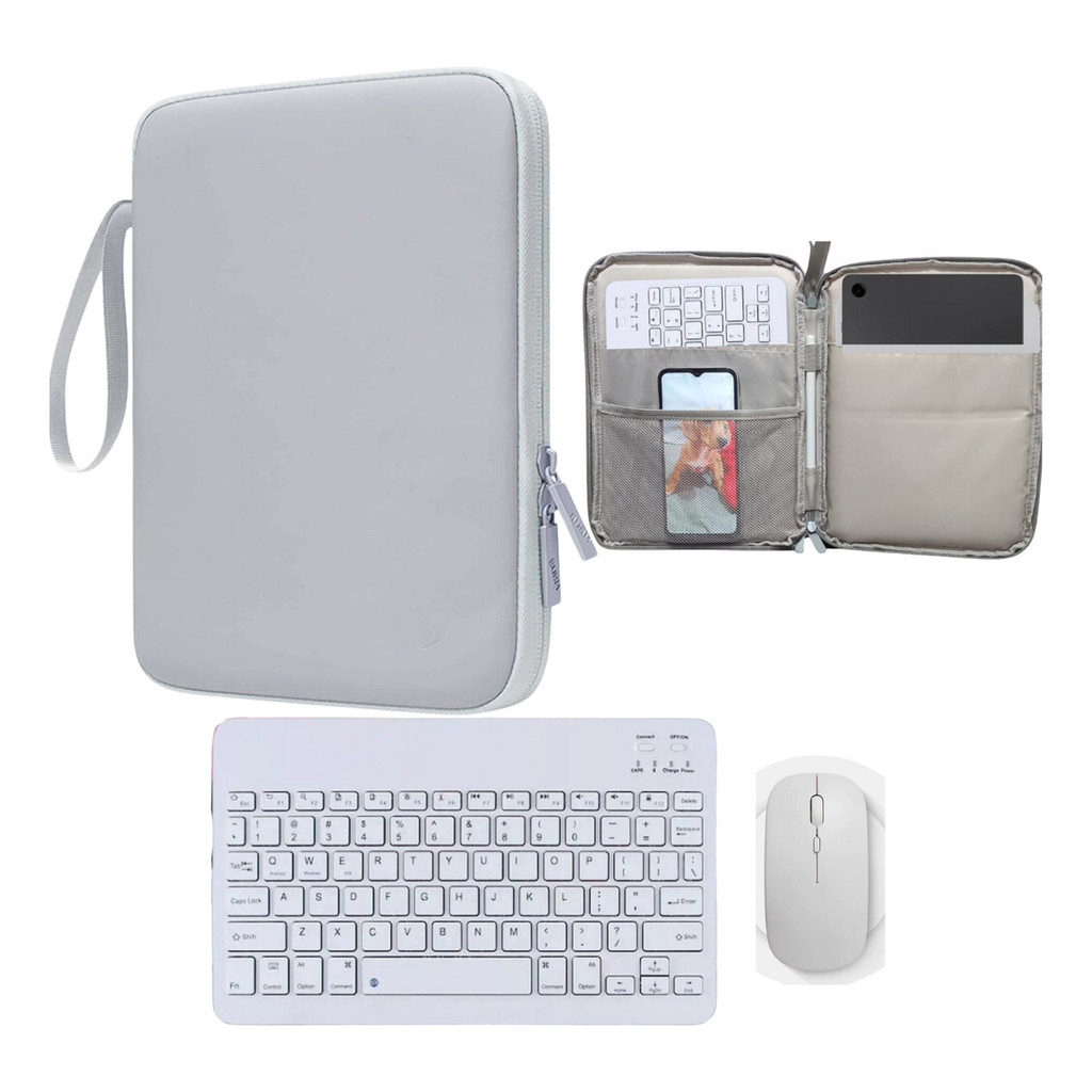 Kit Capa Bolsa Com Teclado E Mouse Para Galaxy Tab S9 Plus