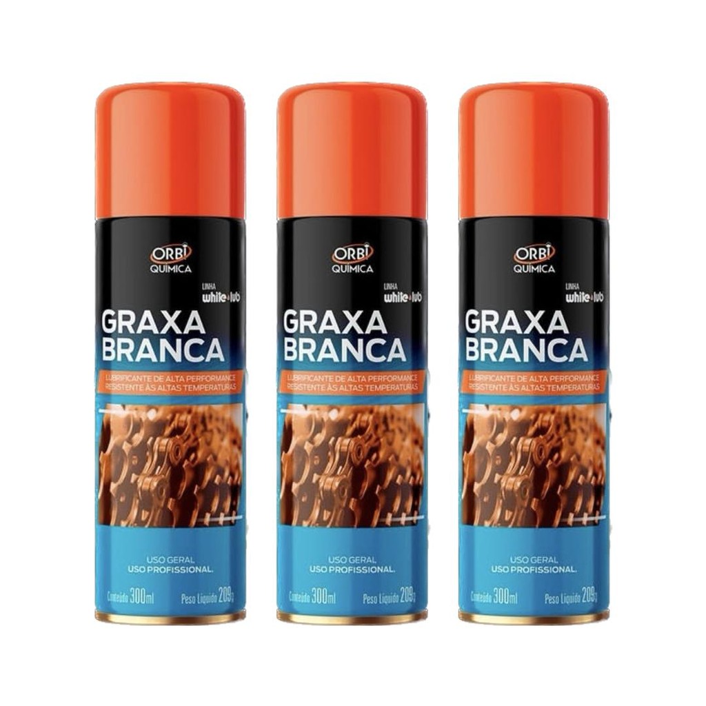 Graxa Spray Branca Orbi Quimica 300ML