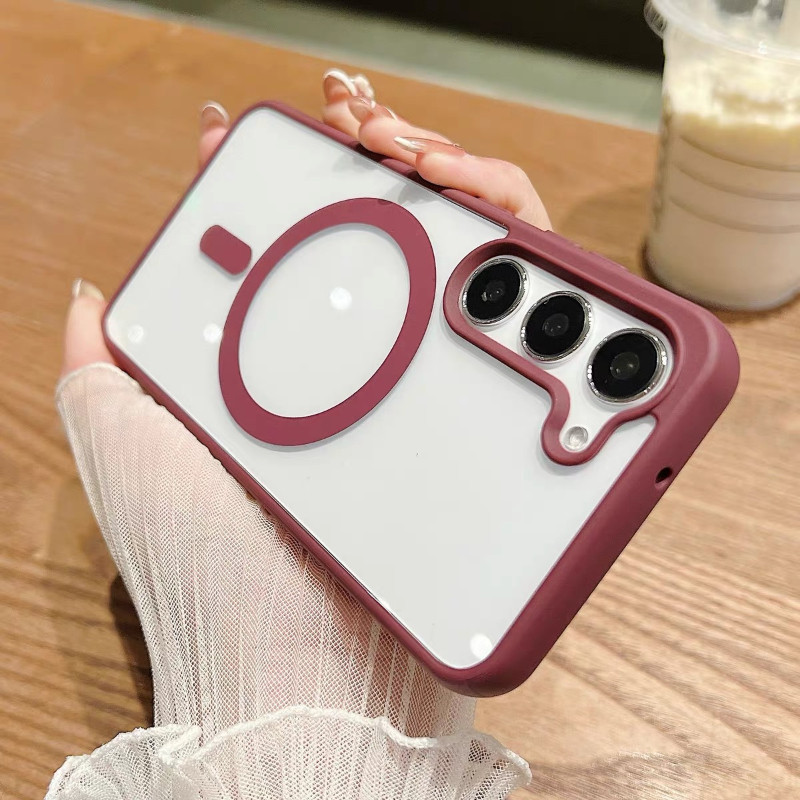 Capa Magnética Acrílica Luxuosa Para Samsung Galaxy , A15 , 16 , 35 , 36 , 55 , 56 , 17 , ...