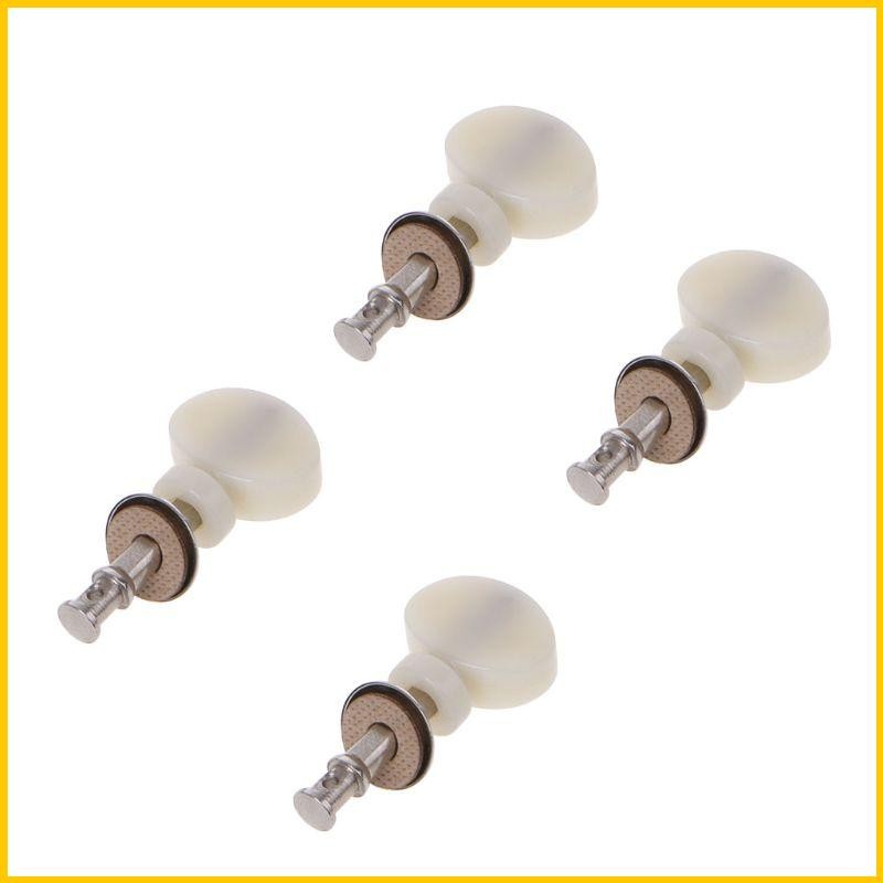 SUN Branco 4 Pcs Cordas Ukulele Tuning Pegs Pin Machines Tuners Fricção Ukelele