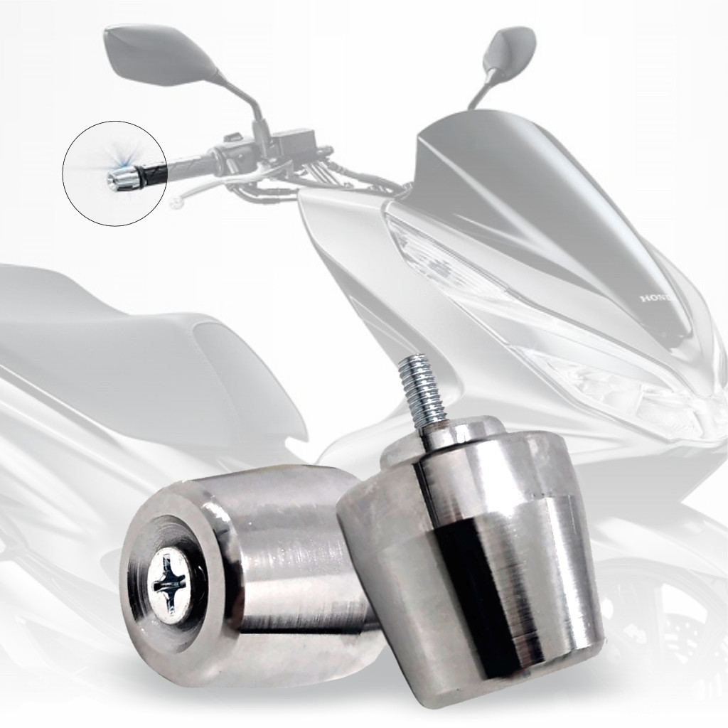 Peso Pezinho De Guidao De Moto Pcx 150 2019 2020 AÇO Cromado maciço Par