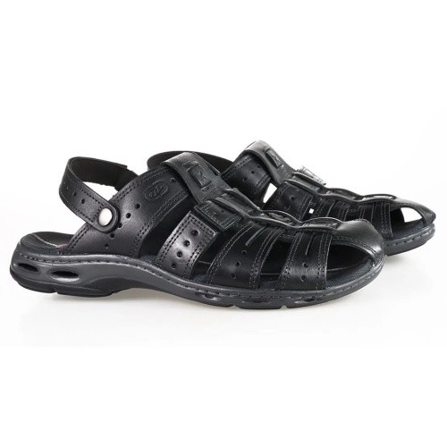 Sandalia Masculino Pegada, Chinelo, Amortecedor, Sandalia Ortopedica, Couro, 130615-05