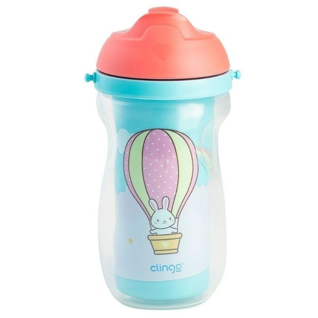 Copo Transição Isotérmico Com Alça E Canudo 6m+ 220ml Clingo