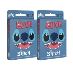 Kit 2 Jogo Carta Diversão Kids Eu Vi! Stitch Disney Copag