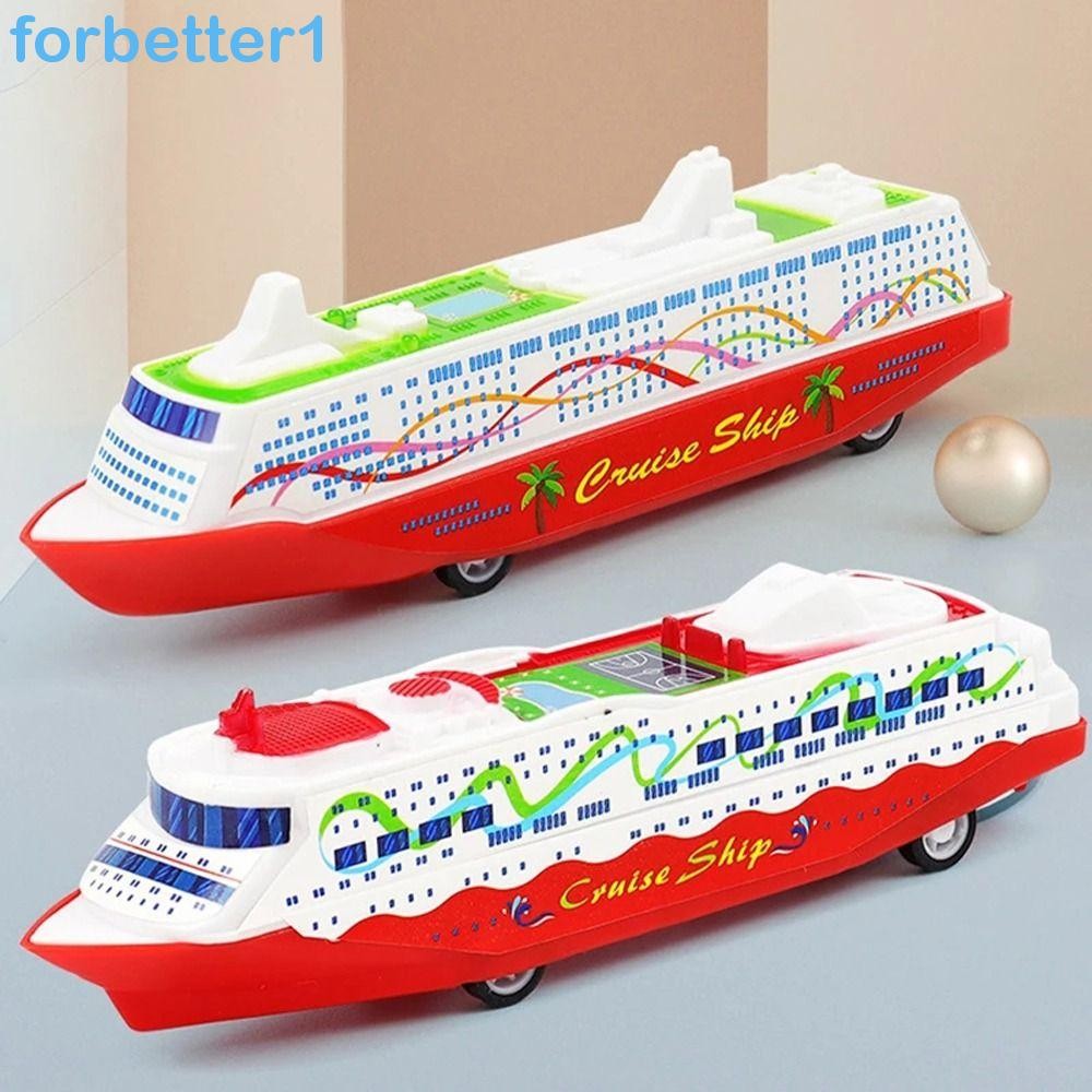 Navio A Vapor Deslizante FORBETTER , Modelo De Coleção Barco De Cruzeiro De Brinquedo , Veículo De Plástico , Retrátil