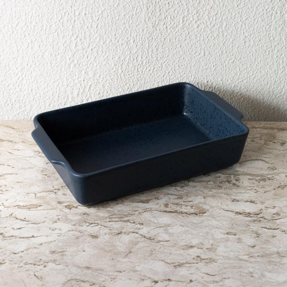 Refrátario Wolff Mist de Cerâmica Azul Matte 35cm x 22cm em Oferta na Shopee