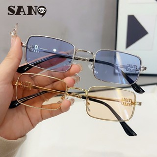 Óculos De Sol Femininos Da Moda De Metal Com Armação Pequena COD (San9) Proteção UV Retro Moldura Preta Marrom # 9560 em Oferta na Shopee