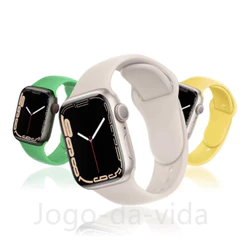 pulseira silicone Suave compatível Apple Watch ultra 49mm e smartwatch 46/45 44 42mm/38 40 41mm DK store