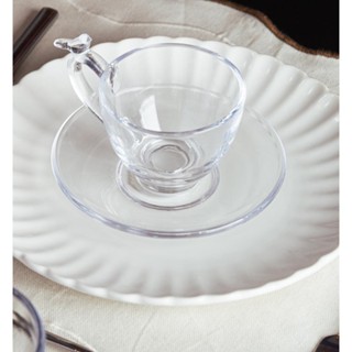 4 Xícaras de Café Wolff Bird de Cristal com Pires 80ml em Oferta na Shopee