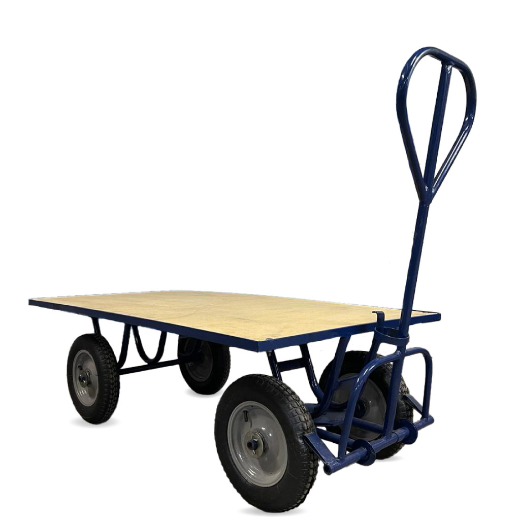 Carro Plataforma Com Tampo Em Madeira 450kg C-128-M em Oferta na Shopee