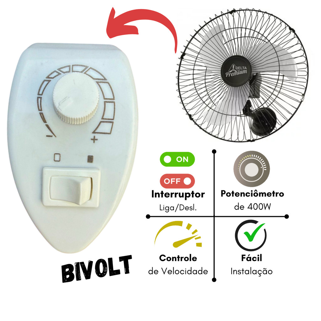 O que é Botão Dimmer de Velocidade Ventilador? Guia e Onde Comprar | BuscaProdutos