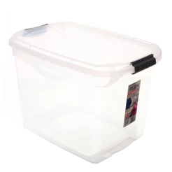 Caixa Organizadora Plástica Transparente 36L Flex Sanremo