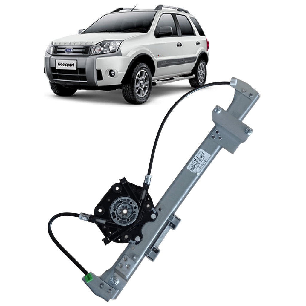 Maquina Vidro Elétrico Ecosport 2003 Á 2012 Traseira Pra Motor Mabuchi
