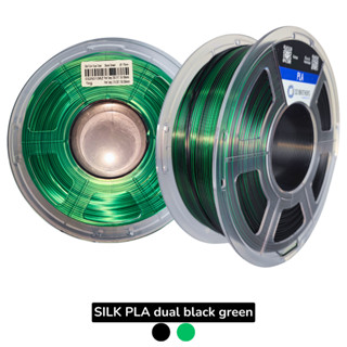 FILAMENTO 3D PLA SILK DUAL- BLACK GREEN 1,75MM 1KG/SPOOL em Oferta na Shopee