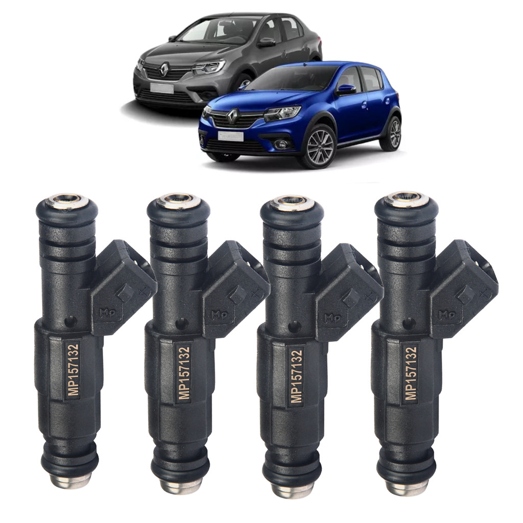 Kit 4 Bico Injetor Renault Sandero Logan 1.6 16v Hi-power 2013 A 2018 0280157132