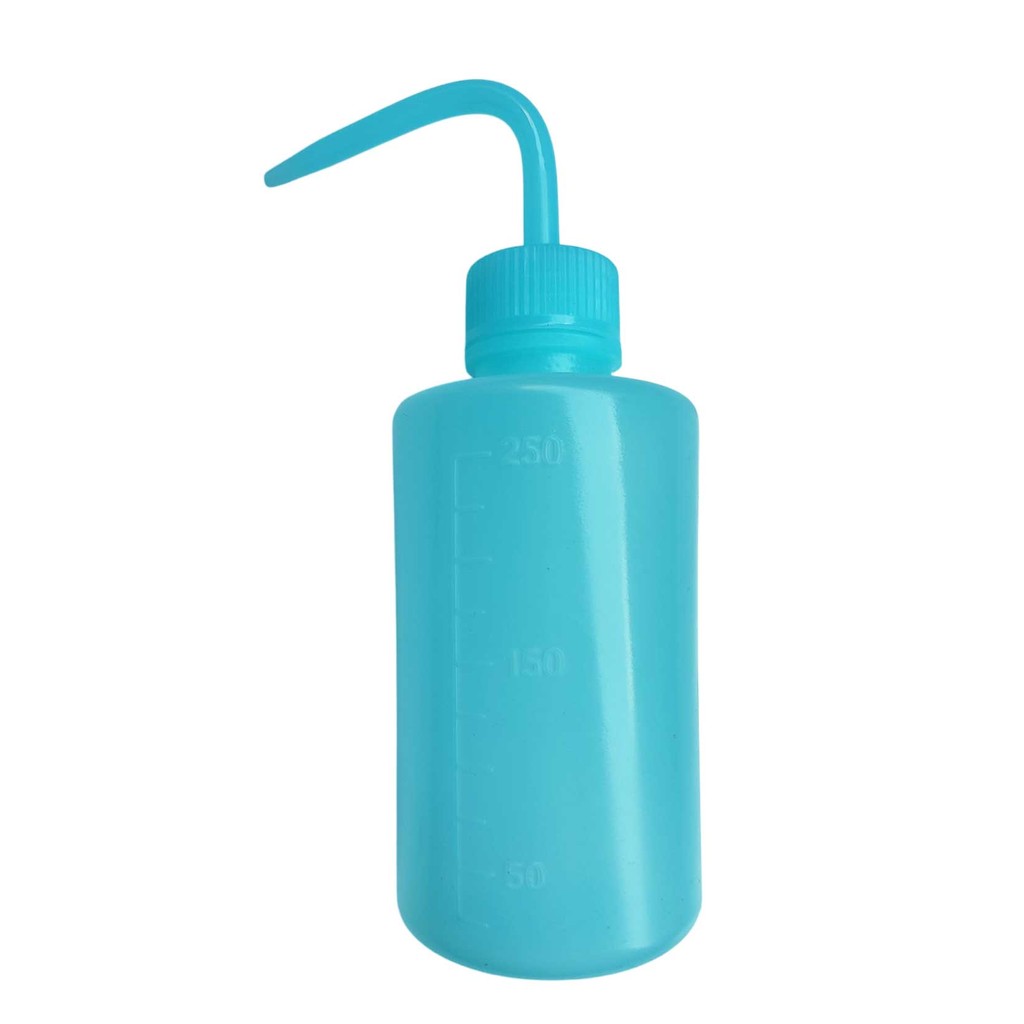 1 Frasco Dosador Pisseta Graduada Limpeza De Cílios 250ml Azul