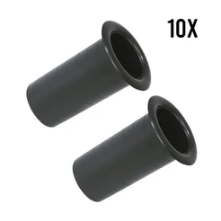 Kit 10 Dutos Aero 2 Pol. ABS Caixa Acústica Selada Subwoofer Ventilação Som Grave