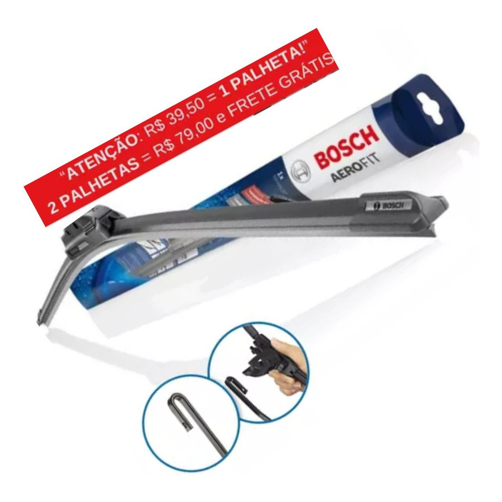 Palheta Limpador Parabrisa Gancho Original Bosch (1 )unidade em Oferta na Shopee