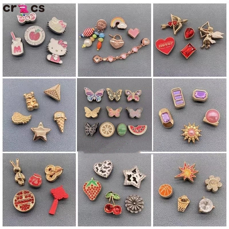 Fivela De Sapato Acessórios De Metal Decoração De Botão De Furo Adequada Para Sapatos em Oferta na Shopee