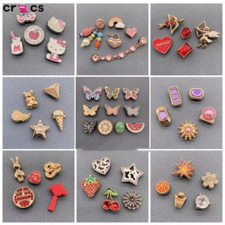 Fivela De Sapato Acessórios De Metal Decoração De Botão De Furo Adequada Para Sapatos em Oferta na Shopee