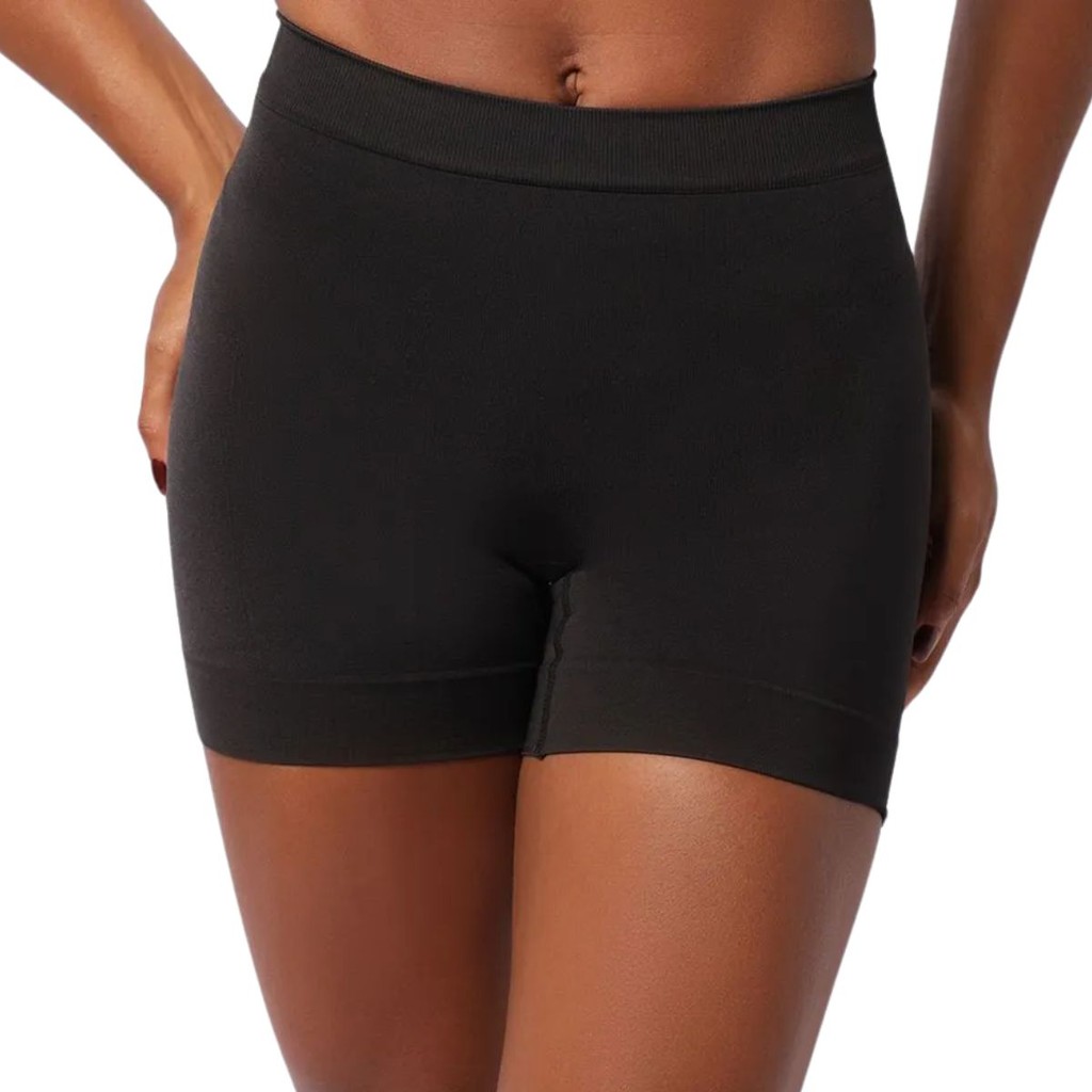 Bermuda Modeladora Feminina Cintura Alta Delrio Sem Costura Levanta Bumbum