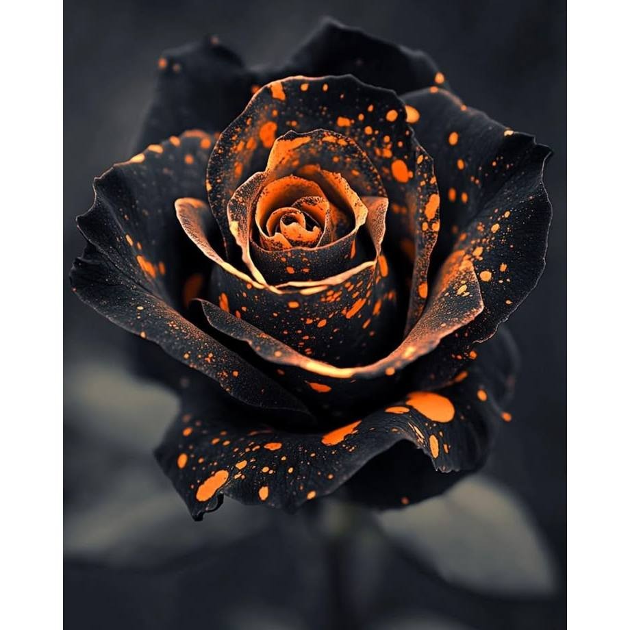 Rosa Negra - Beijo do Vazio - 100 sementes com manual de cultivo II