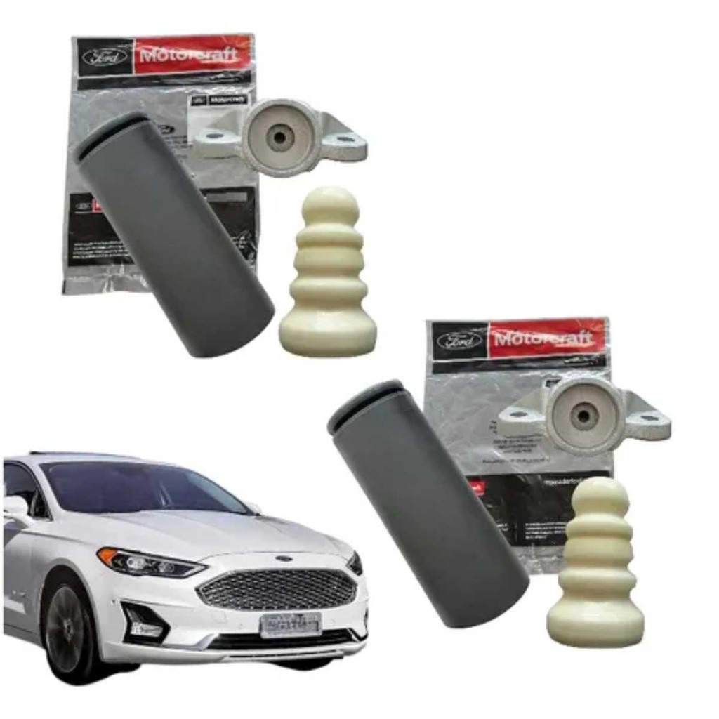 Par Kit Batente Coxim Amortecedor Traseiro Ford Fusion 2013 a 2019  Original Ford - BJ4T5K550FA