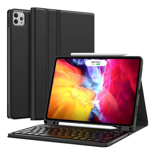 Case Imã + Teclado Abnt2 Para iPad Air 4 / Air 5 + Película