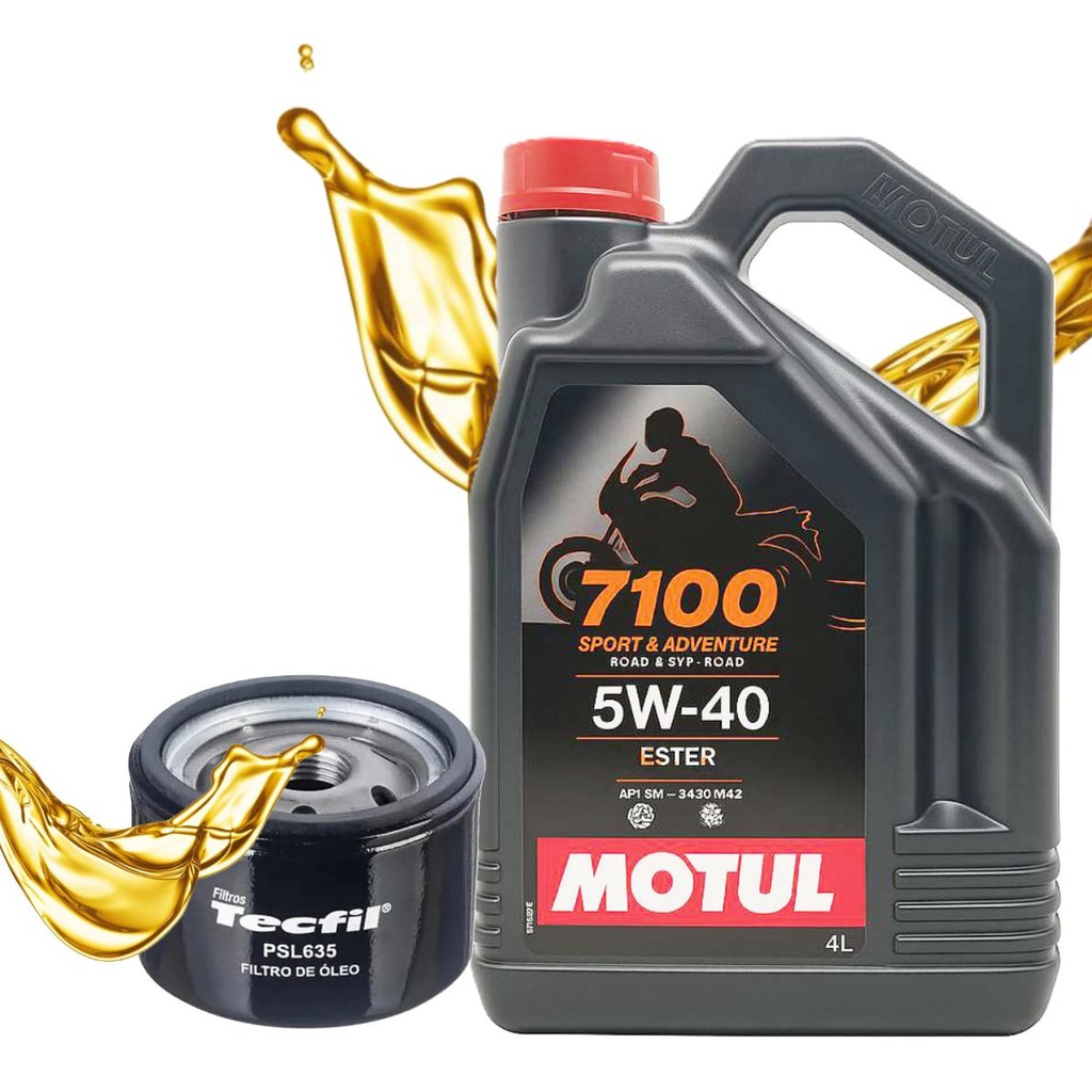 Troca de Óleo P/ Bmw R1200 Gs / R1250r Motul 7100 5w40 + Filtro