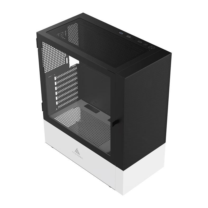 Detalhes do Gabinete Gamer Acegeek Mirage Mesh, Mid-Tower, Lateral de Vidro, Preto, AG-MIRAGE-MESH-BK