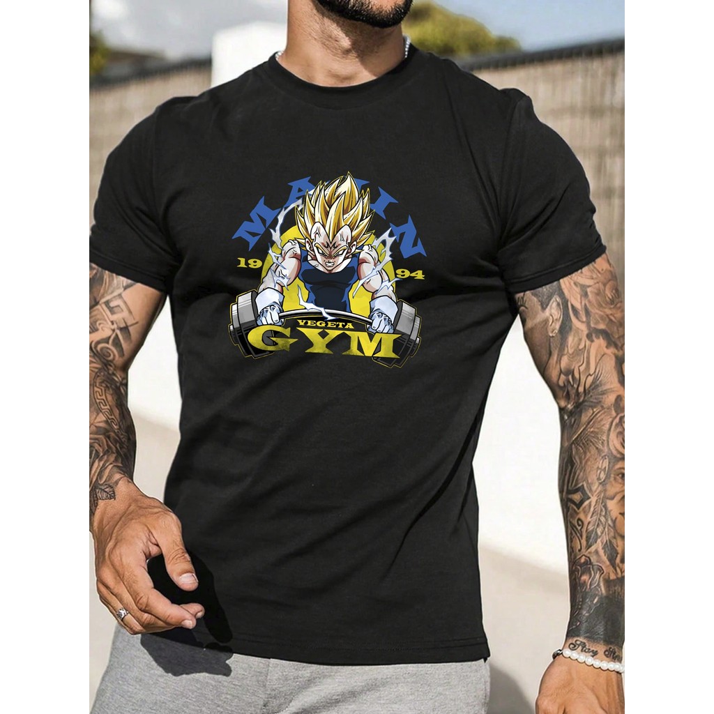 Camiseta Vegeta Academia Gym Musculação Camisa  Unissex Masculino Feminino   Streetwear