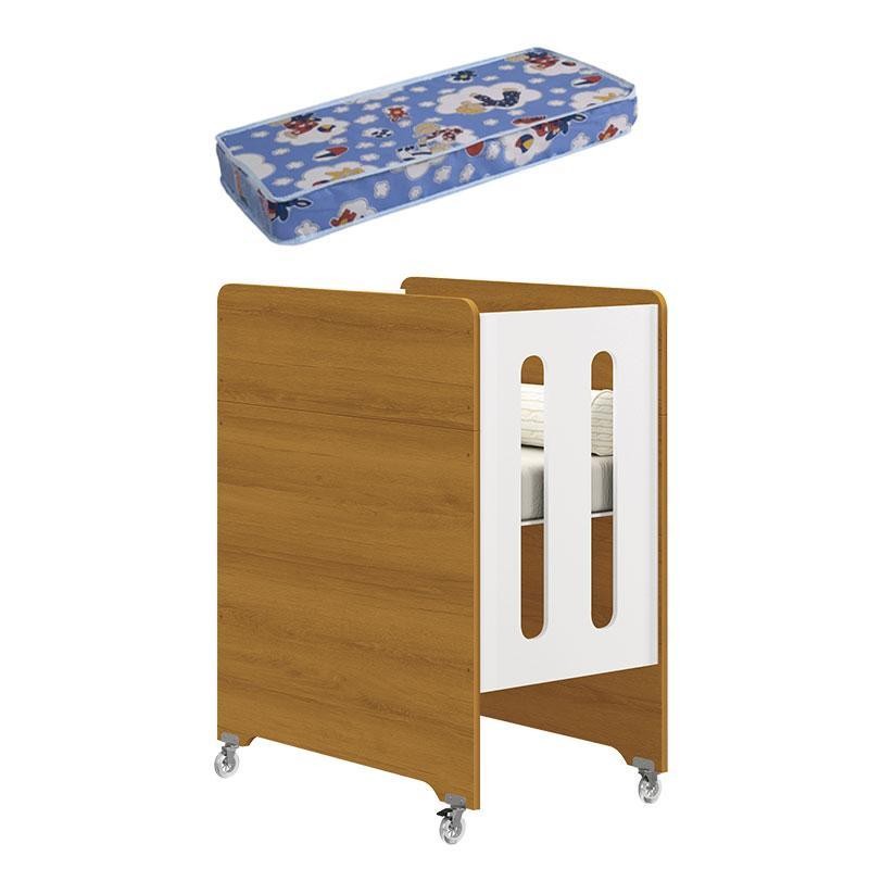 Berço Americano Evolution 4 em 1 Branco Acetinado Savana com Colchão Mini - Reller em Oferta na Shopee