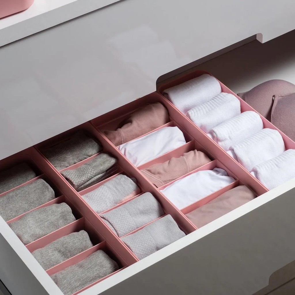 Kit de colmeia organizadora Ou 3 peças 35x12,5x7,5 Linha Logic Bege