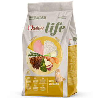 Ração Quatree Life Frango e Arroz para Gatos Castrados - 10kg em Oferta na Shopee