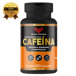 Cafeína  120 Cáps 500MG – Energia, Foco e Performance - Ultra concentrado em Oferta na Shopee